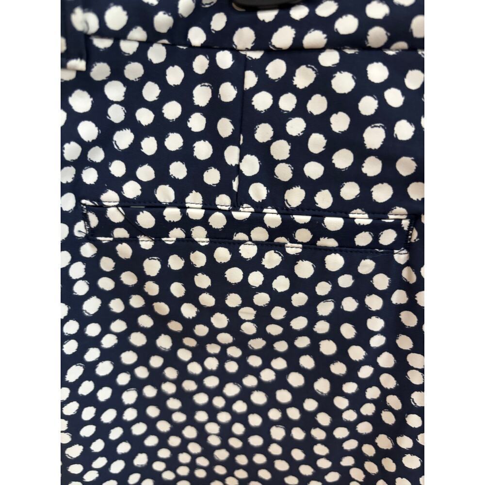 SPANX Women's Shorts Small Navy Blue White Polka Dot Pull On Stretch Comfort NWT - Picture 4 of 7